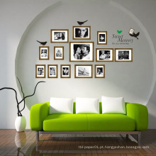 Comemorar vinil impermeável Diy Room Decor Photo Frame adesivo de parede decoração